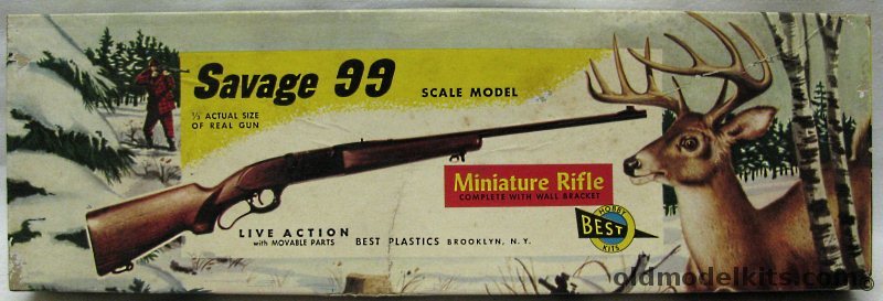 Best 1/3 Savage Repeating Rifle Model 1899 (Savage 99) - 1/3 Scale with Live Action and Moving Parts, G99 plastic model kit